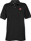 Rutgers Scarlet Knights Black Classic Pique Stainguard Polo Shirt