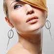 Hoops Up Earrings Black Beads (Femme Frivolity)