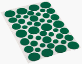 Shepherd Hardware 232343 Light-Duty Assorted Round Green Felt Pads