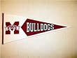 Mississippi State Bulldogs Mascot - Classic NCAA College (Pennants)