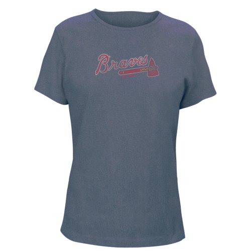 Atlanta Braves Women's Big Time Play Garment-Dyed T-Shirt (Large)