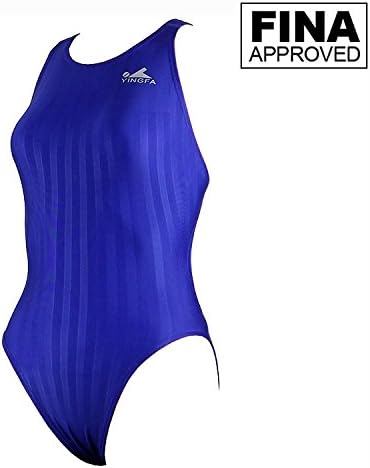Yingfa YFW982-2 Women's Lightning Shark-Skin Competition Swimsuit - Blue