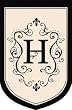 Monogram Estate Size Flag - H