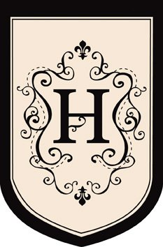 Monogram Estate Size Flag - H