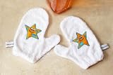 Grippees Cosmo the Starfish Slip-Resistant Wash Mitts, no more slippery baby