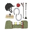 Boutique Themed Ornate Stickers: Equestrian