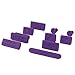 HDE 10pc Anti-Dust Silicone Rubber Port Plugs for MacBook Pro Retina (Purple)