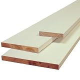 Nucasa UL1X6P-8 S4S 1-Inch by 6 Lumber, Primed Ultralite, .6875-Inch by 5.5-Inch by 96-Inch, 4-Pack