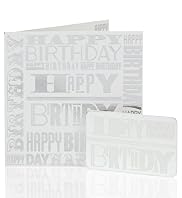 Silver Happy Birthday Gift Card