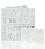 Silver Happy Birthday Gift Card