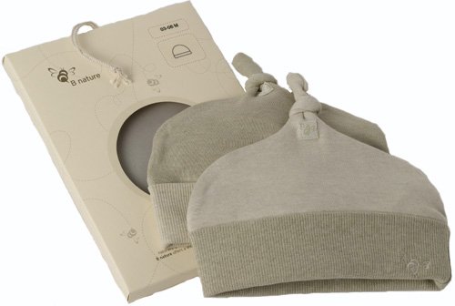 Organic Cotton Baby Hats (3-6m, Green Tea & Pistachio)