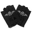 BALD EAGLE FINGERLESS LEATHER BIKER CHOPPER GLOVES * Extra Large