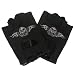 New Bald Eagle Fingerless Leather Biker Chopper Gloves * Extra Extra Large
