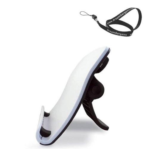 Premium Adjustable Vented Laptop Stand Curve with 4-Port USB Hub for Notebook PC White -Free DreamBargains Neckstrap / Lanyard!