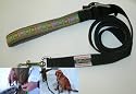 Spiffy Dog Let'Em Lead Dog Leash 'Tan Squares' (1"width) - matching collar available