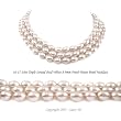 Triple Strand 16-18 Inches 8-9mm White Oval Shape Freshwater Cultured Pearl Necklace