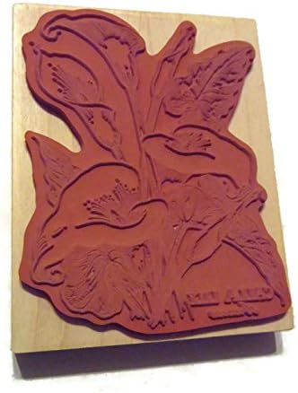 PSX Calla Lily Wood Handle Rubber Stamp (2001)
