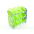 aniba Design Kinderregal Spielzeugaufbewahrung - blau / gr�n / lila