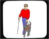 Mouse Pad with blind, dog, labrador, guide, working, canine, retriever
