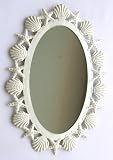 Oval Mirror with Metal Shell Edge