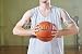Wallmonkeys Peel and Stick Wall Decals - Basket Ball Game Player at Sport Hall - Removable Graphic