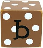 New Arrivals Letter Block B, Chocolate/White