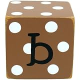 New Arrivals Letter Block B, Chocolate White by New Arrivals