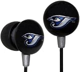 iHip MLF10169TOR MLB Toronto Blue Jays Printed Ear Buds (Black & Grey)