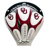 Univeristy of Oklahoma Sooners 3 Pack Zippered (OK) Golf Club Headcover