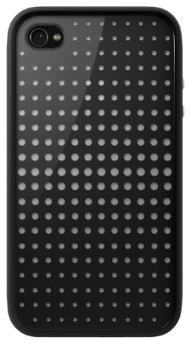 Belkin Shield Shock Polycarbonat/Silicon Schutzh&uuml;lle f&uuml;r iPhone 4 schwarz/wei&szlig; carbon
