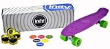 Indy Skateboards Retro Cruiser 70s Style Skateboard - 4 Colours (Vintage 70s Penny Globe Bantam Style) (Peng Purple)