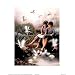 Professionally Framed T Richard Fairy Tale l Art Print Poster - 8x10 with RichAndFramous Black Wood Frame