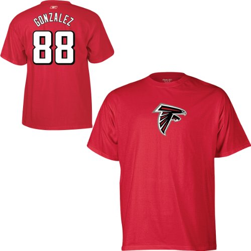 Reebok Atlanta Falcons Tony Gonzalez Name & Number T-Shirt Medium