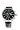 ADEE KAYE STAINLESS STEEL AUTOMATIC MULTIFUNCTION MILITARY STYLE WATCH / BLACK DIAL