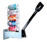 Heavy-Duty Multi-Can Crusher - Holds Six 12 or 16 oz Cans - Crushed Cans Drop Automatically to Collection Bin