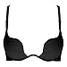 Intimate Portal Women Convertible Multiway Push Up Plunge Padded Bra Black 32D
