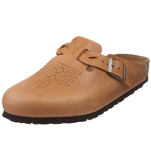 Birkenstock Boston Smooth Leather, Style-No. 760893, Unisex Clogs, Antique Brown, EU 46, slim width