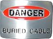 Mens BURIED CABLE Alternative Retro Metal Belt Buckle