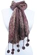 Handmade Lightweight Baby Alpaca Natural Fiber Scarf - Vintage Lavender Mist