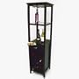 Galina Wine Tower - Holds 18 Bottles (Matte Black) (66"H x 17"W x 17"D)