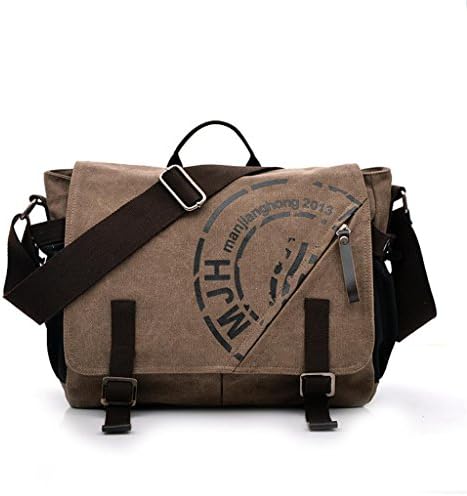 Tom Clovers Canvas Leisure Shooulder Messenger Bag Brown