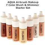 Temptu 1/4 Oz Aqua Blush And Shimmer 7 Pack