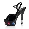 6 Inch Sexy Exotic Dancer Shoes High Heel Shoes With 'Star' Lights On Platform