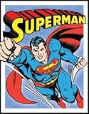 DC COMICS TIN SIGN SUPERMAN RETRO