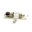 Quartz Crystal Healing Stick Pendulum With Amethyst Sphere