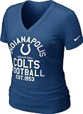 Indianapolis Colts Women's Blue Nike Team Established V-Neck T-Shirt