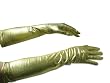 Metallic Gold Lame 12-Button Length Gloves