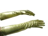 Metallic Gold Lame 12-Button Length Gloves