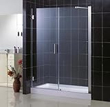 IMAGE OF DreamLine Unidoor Shower Door SHDR-20497210-04. 49'' - 50''W x 72''H, Clear Glass, Brushed Nickel finish