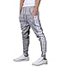 Mooncolour Men's Casual Slim Fit Jogging Harem Pants (Gray, XL)